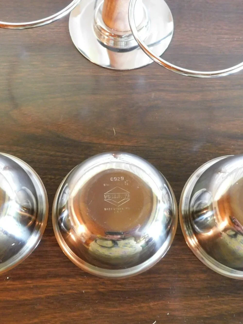 Vintage Vollrath 3-way Condiment Server, Stainless Steel, Excellent Condition